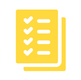 Yellow task list illustration
